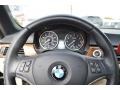 2008 BMW 3 Series Cream Beige Interior Steering Wheel Photo
