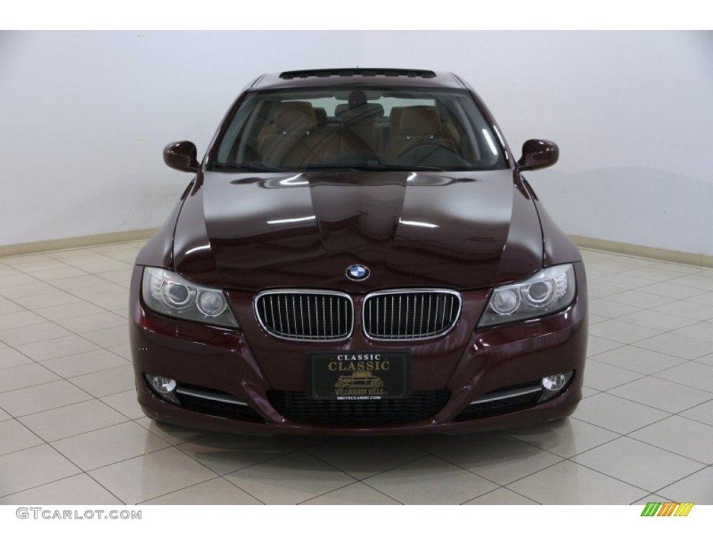 2009 3 Series 335xi Sedan - Barbara Red Metallic / Saddle Brown Dakota Leather photo #2