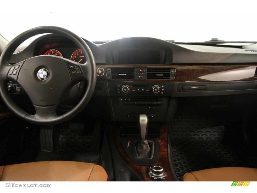 2009 BMW 3 Series 335xi Sedan Saddle Brown Dakota Leather Dashboard Photo #88525845