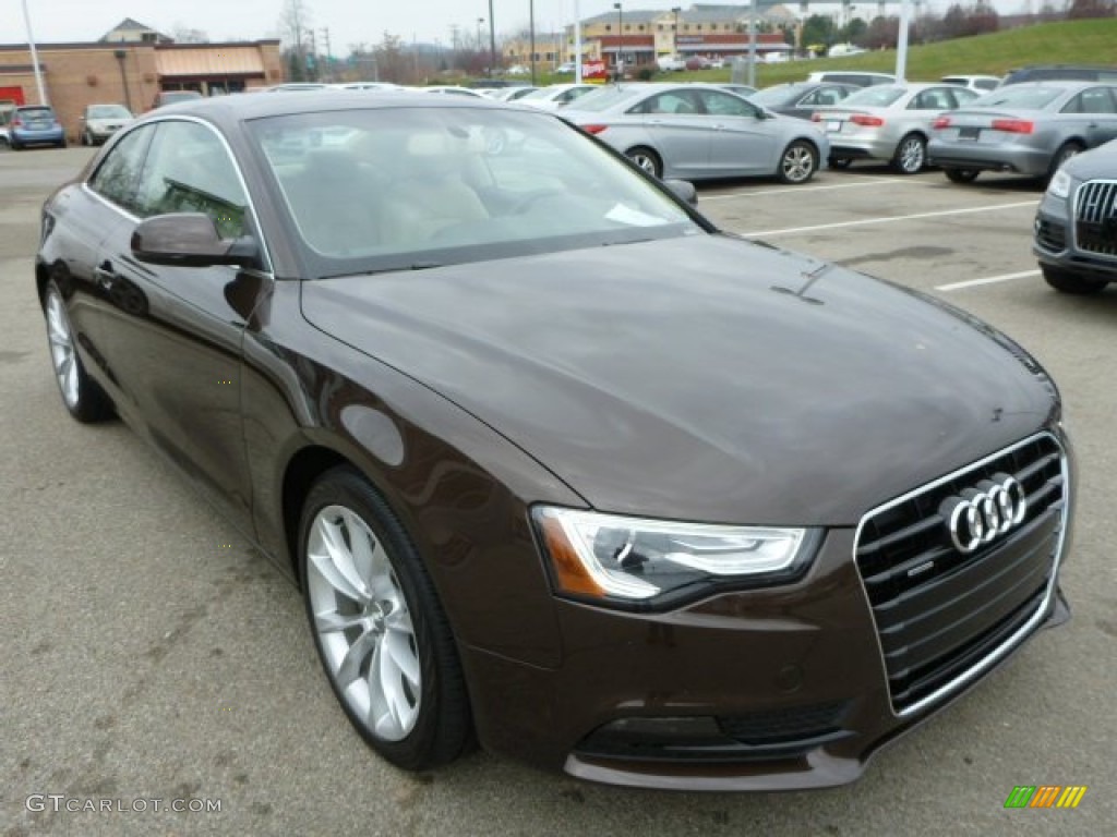 Teak Brown Metallic 2013 Audi A5 2.0T quattro Coupe Exterior Photo #88526982
