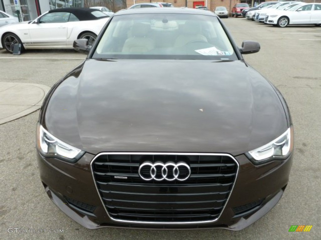 2013 A5 2.0T quattro Coupe - Teak Brown Metallic / Velvet Beige/Moor Brown photo #8