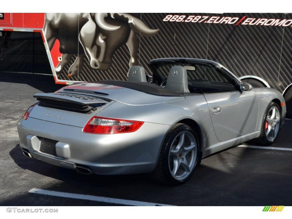 2007 911 Carrera Cabriolet - Arctic Silver Metallic / Stone Grey photo #6