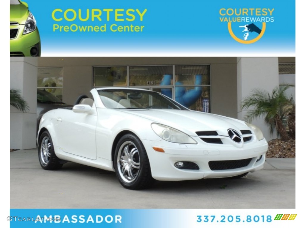 2006 SLK 280 Roadster - Alabaster White / Beige photo #1