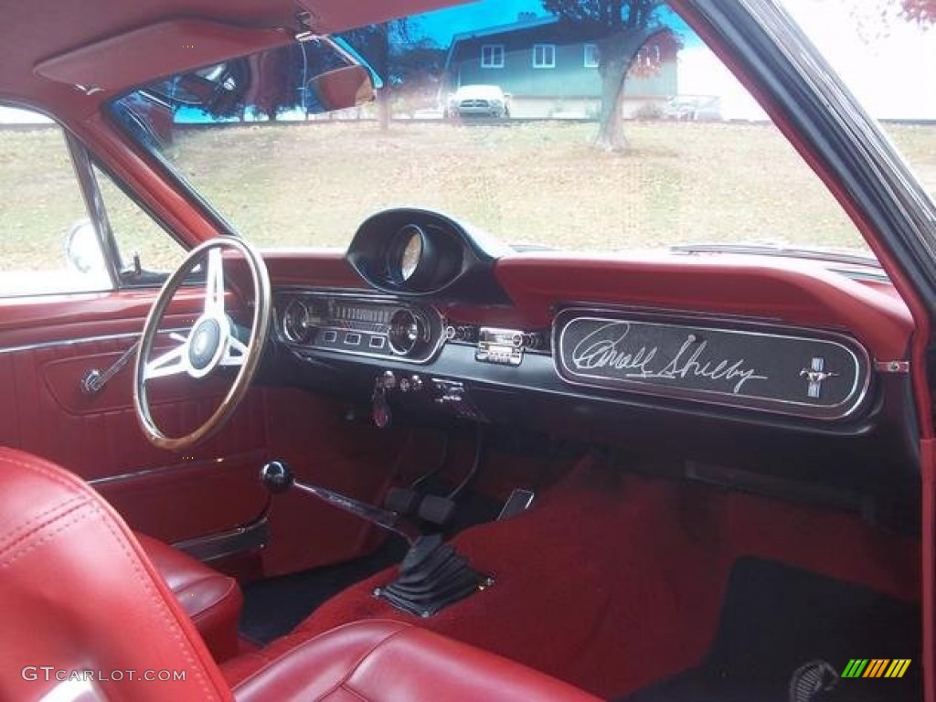 1965 Ford Mustang Fastback Red Dashboard Photo #88532507