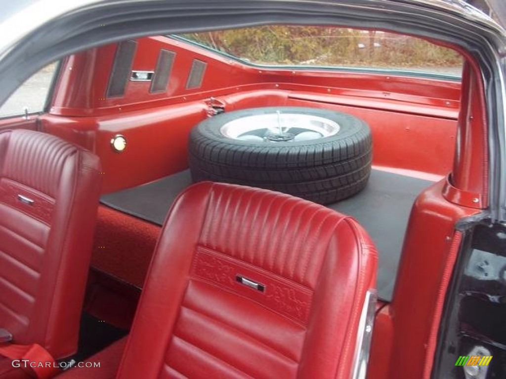 1965 Mustang Fastback - Raven Black / Red photo #6