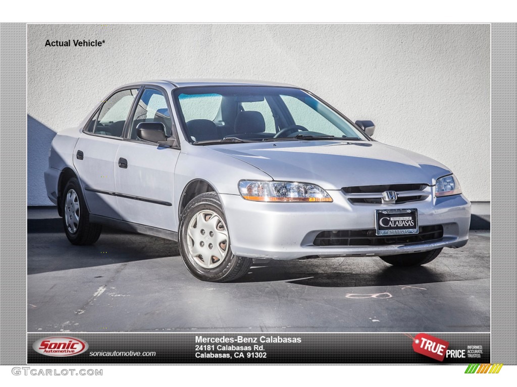 2000 Accord DX Sedan - Satin Silver Metallic / Quartz photo #1