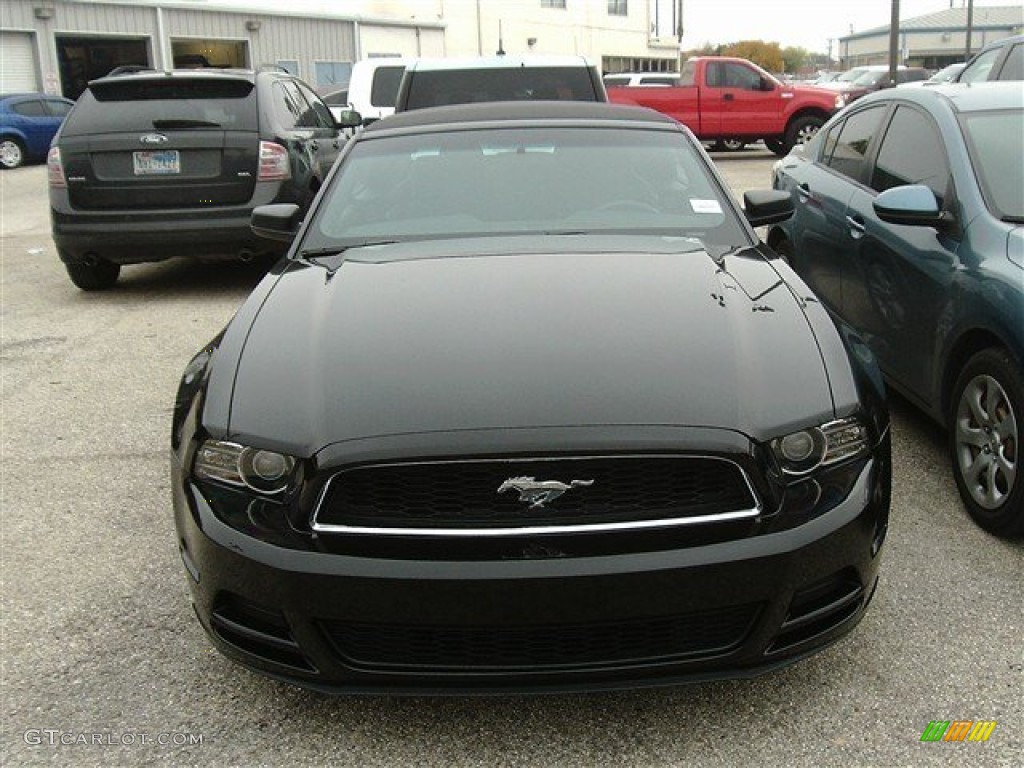 2014 Mustang V6 Convertible - Black / Charcoal Black photo #1