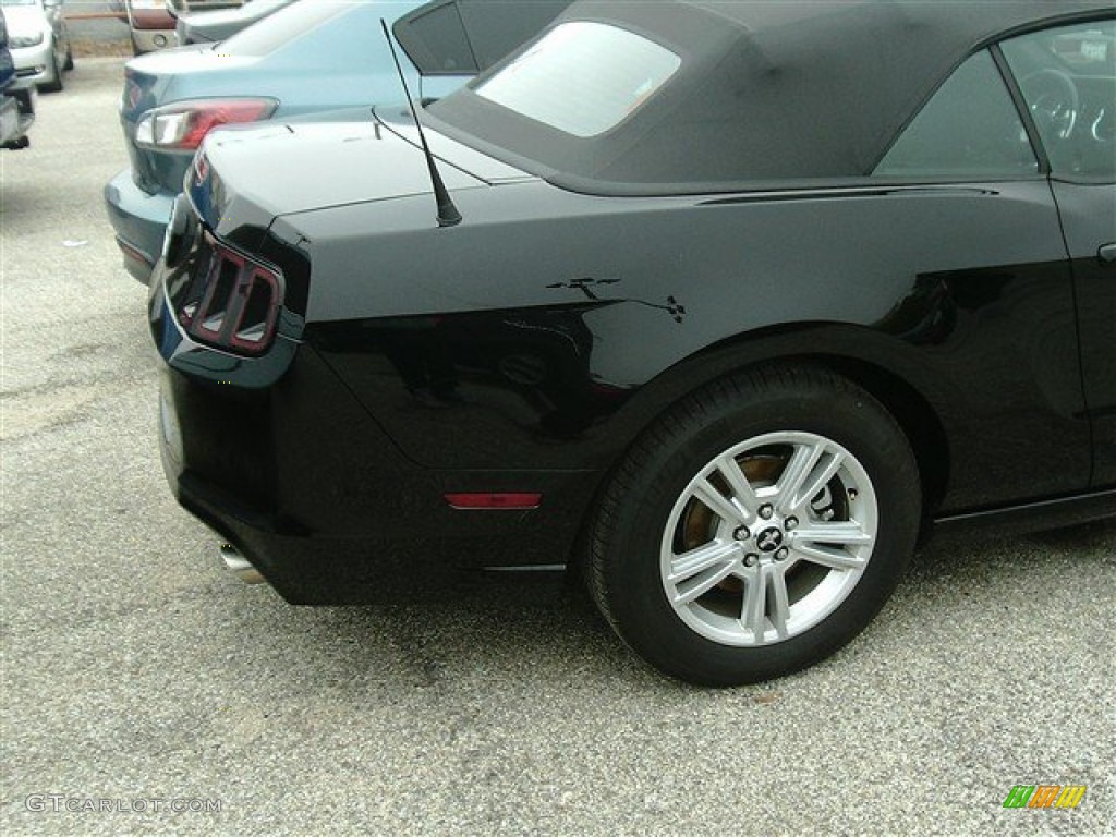 2014 Mustang V6 Convertible - Black / Charcoal Black photo #5