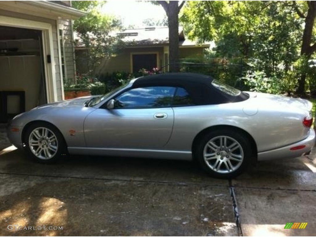 Platinum Silver Metallic Jaguar XK