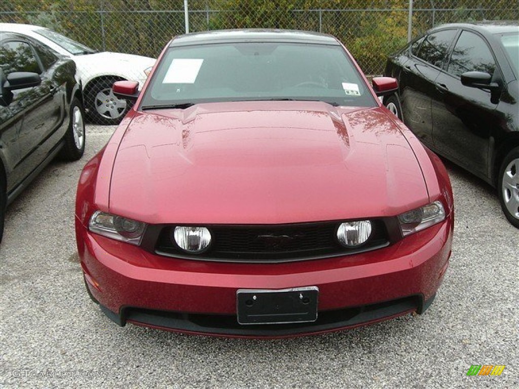 2010 Mustang GT Coupe - Red Candy Metallic / Charcoal Black photo #1