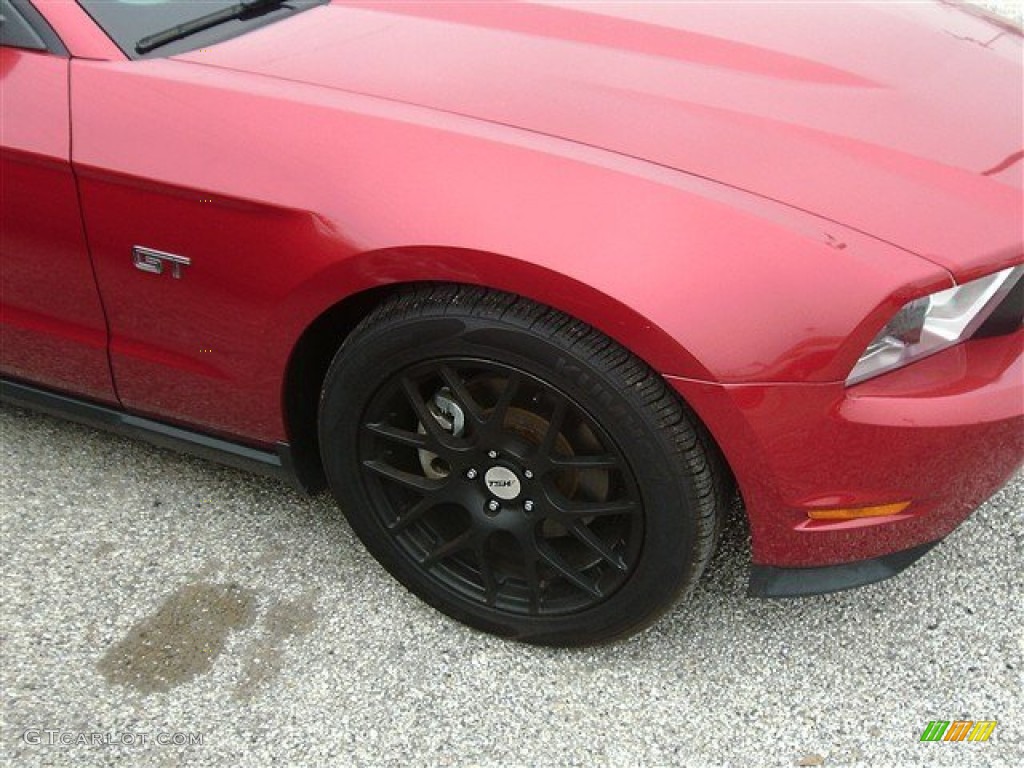 2010 Mustang GT Coupe - Red Candy Metallic / Charcoal Black photo #4