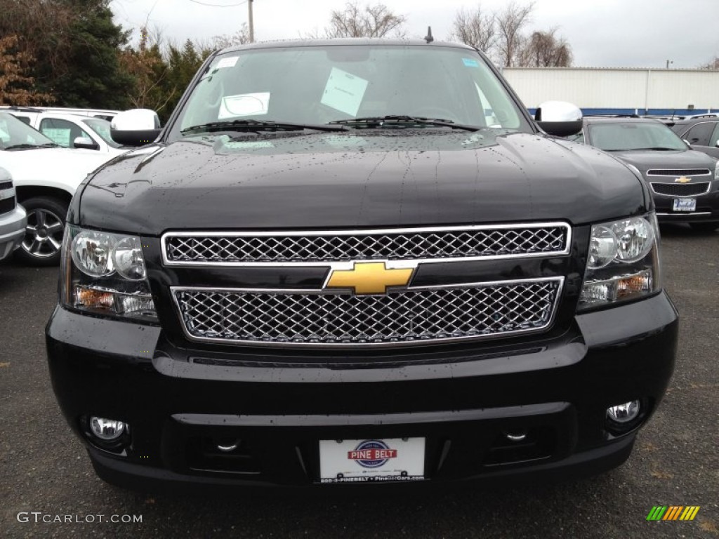 2014 Suburban LTZ 4x4 - Black / Ebony photo #2