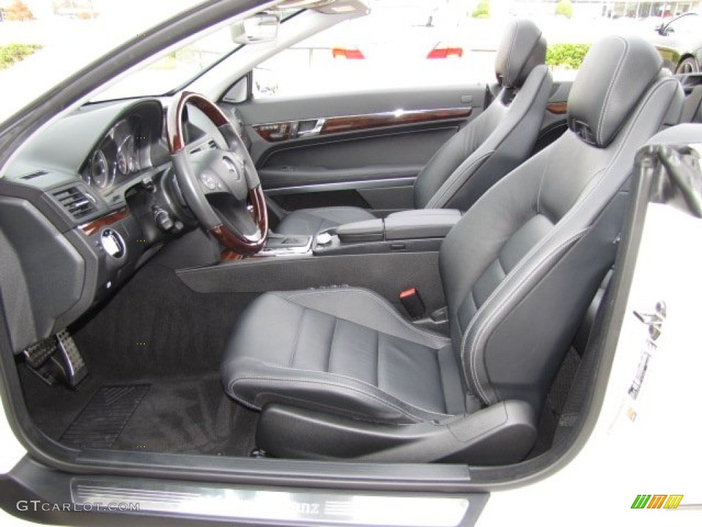Black Interior 2011 Mercedes-Benz E 350 Cabriolet Photo #88534301