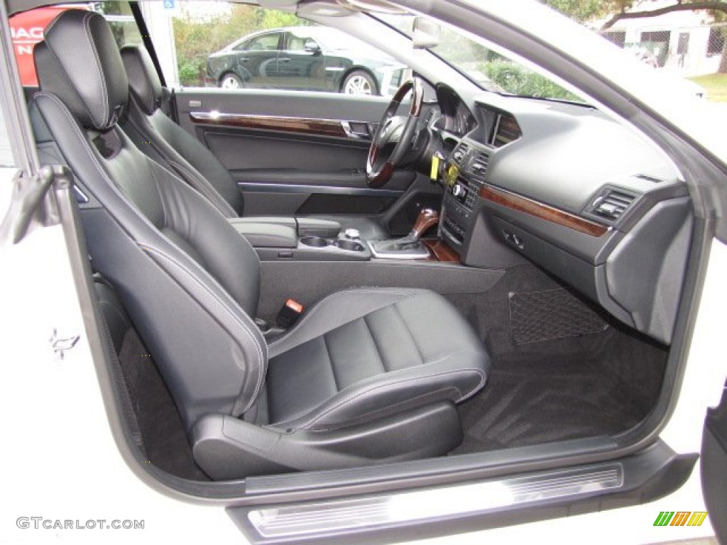 Black Interior 2011 Mercedes-Benz E 350 Cabriolet Photo #88534346