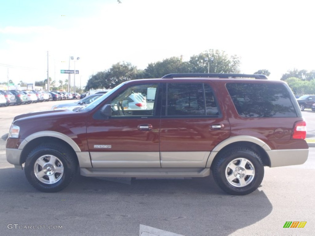 2008 Expedition Eddie Bauer - Dark Copper Metallic / Stone photo #3