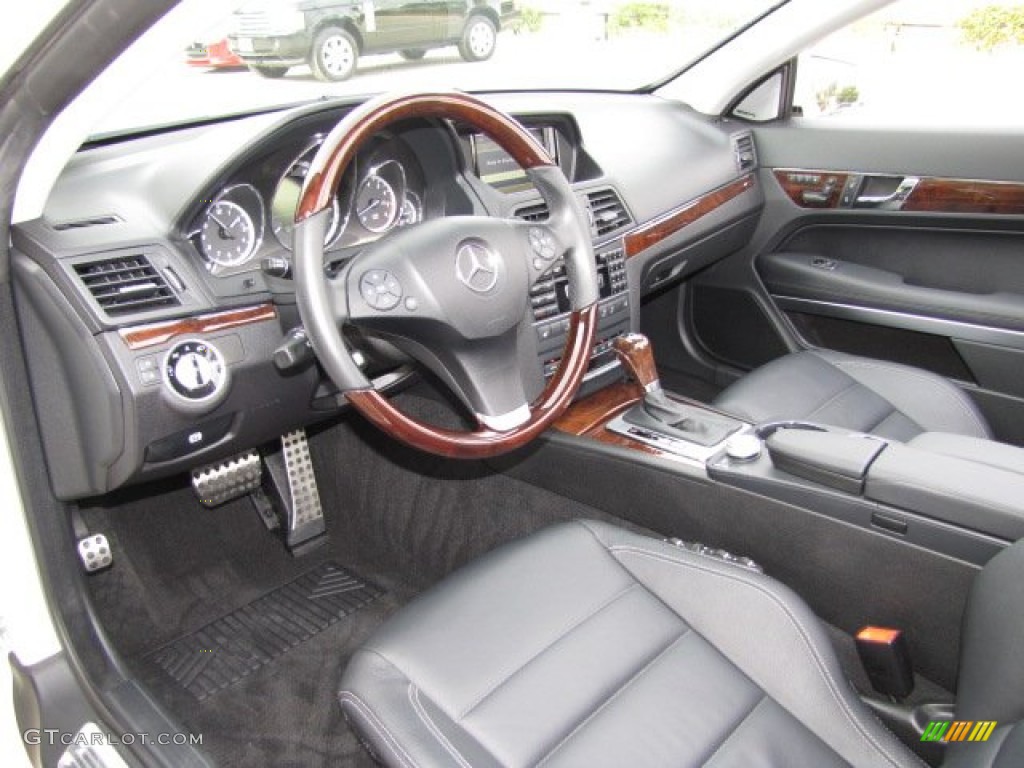 Black Interior 2011 Mercedes-Benz E 350 Cabriolet Photo #88534517
