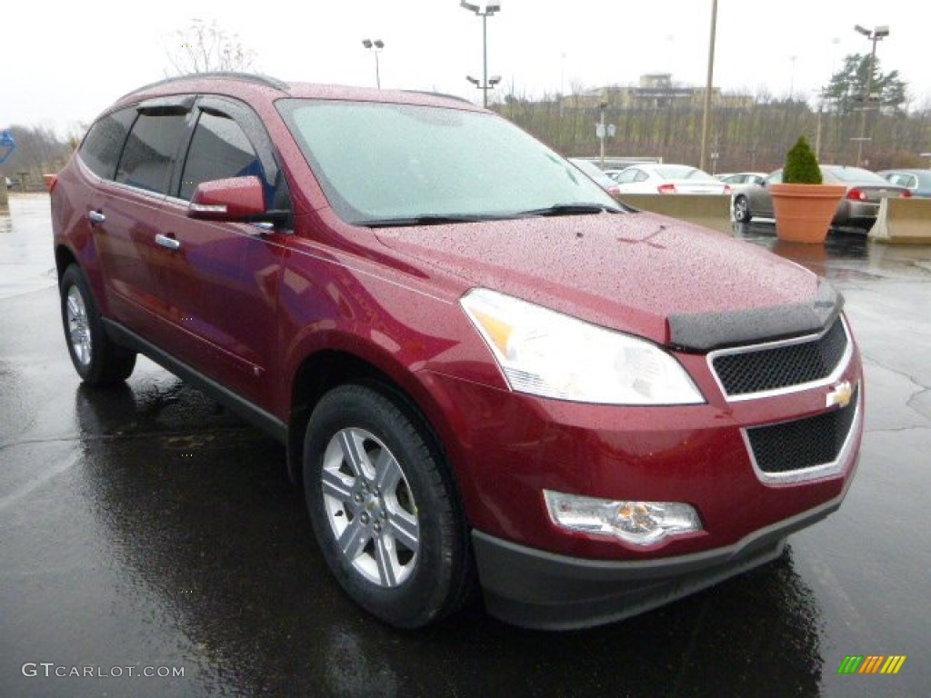 Red Jewel Tintcoat 2010 Chevrolet Traverse LT Exterior Photo #88537376