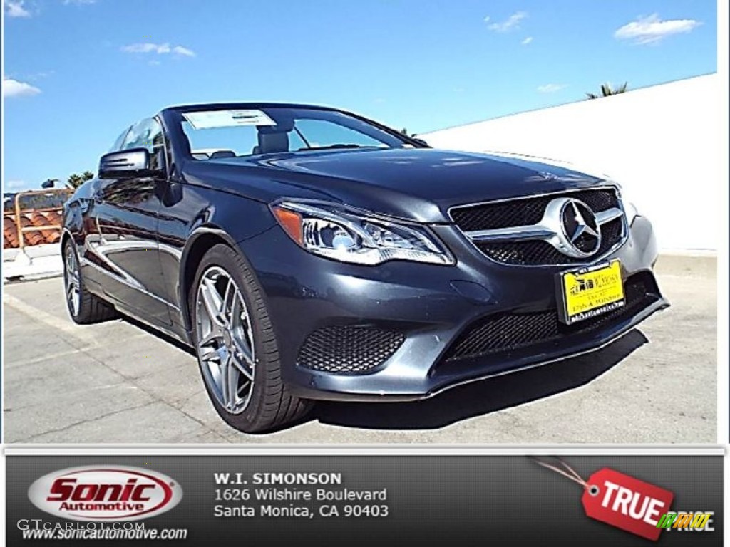 2014 E 350 Cabriolet - Steel Gray Metallic / Black photo #1