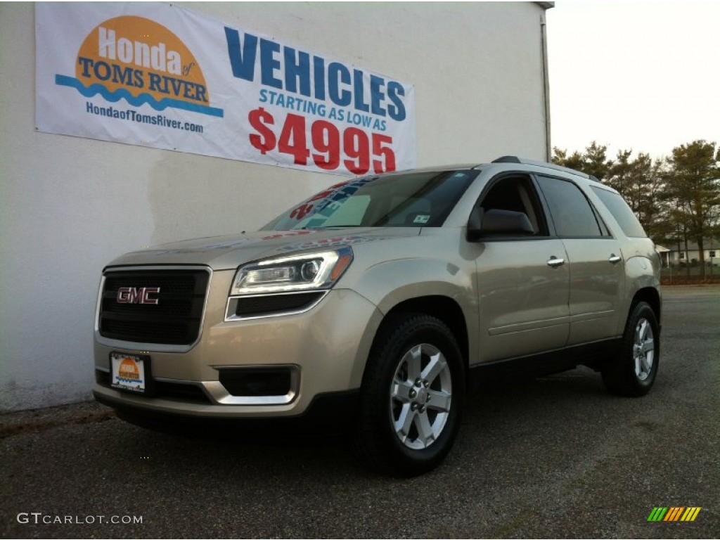 2013 Acadia SLE - Champagne Silver Metallic / Ebony photo #1