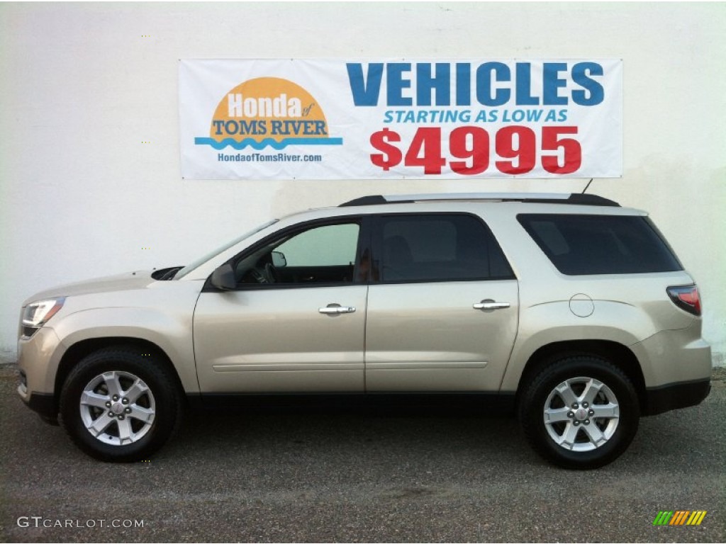 2013 Acadia SLE - Champagne Silver Metallic / Ebony photo #4