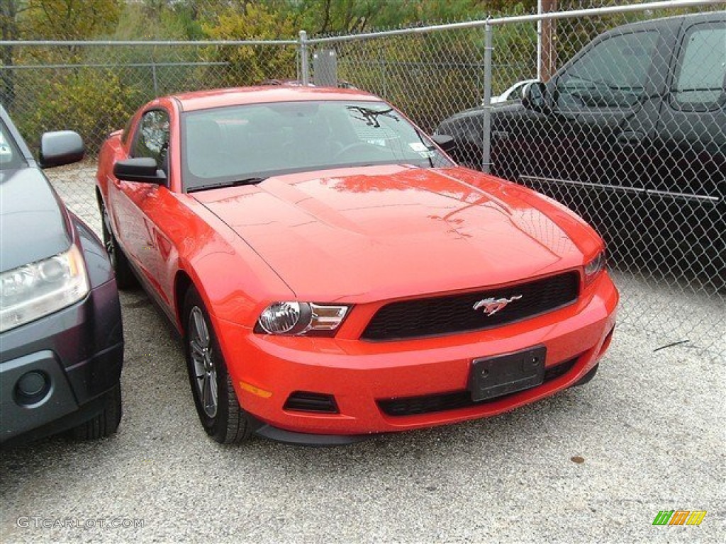 2012 Mustang V6 Coupe - Race Red / Charcoal Black photo #2