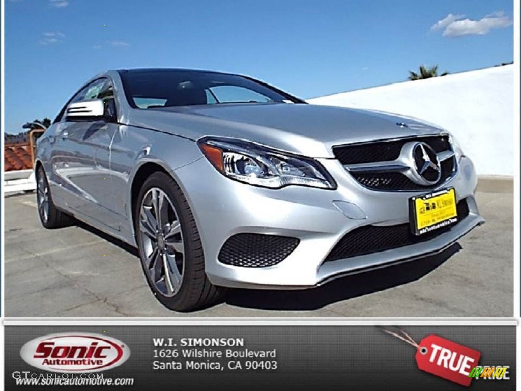 2014 E 350 Coupe - Iridium Silver Metallic / Black photo #1