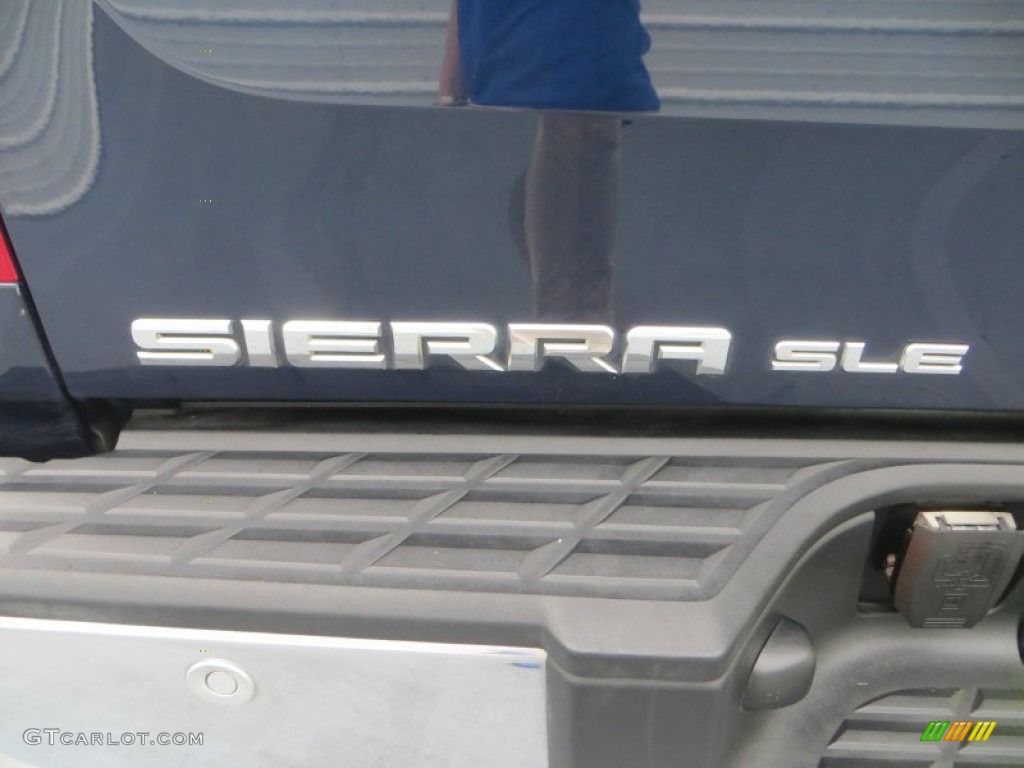 2007 Sierra 1500 SLE Crew Cab - Deep Blue Metallic / Dark Titanium/Light Titanium photo #18