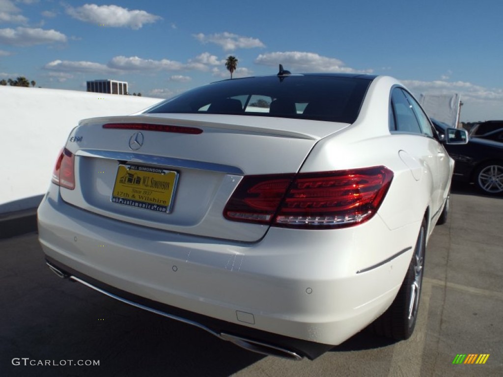 2014 E 350 Coupe - Diamond White Metallic / Black photo #4