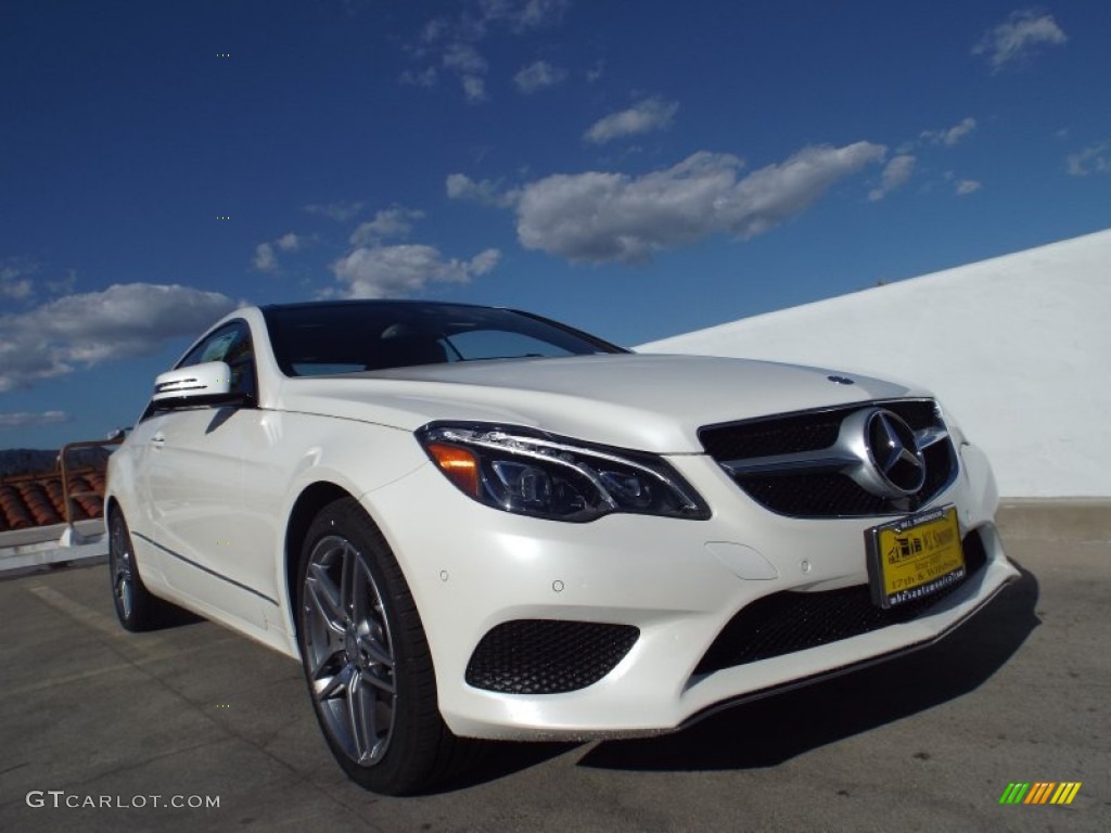 2014 E 350 Coupe - Diamond White Metallic / Black photo #11