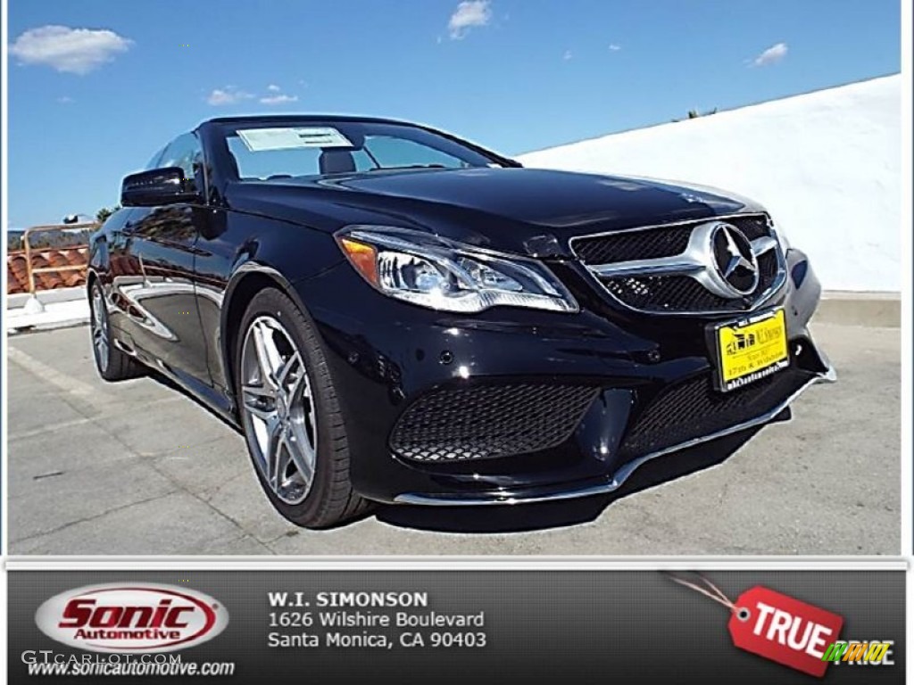 2014 E 550 Cabriolet - Black / Black photo #1