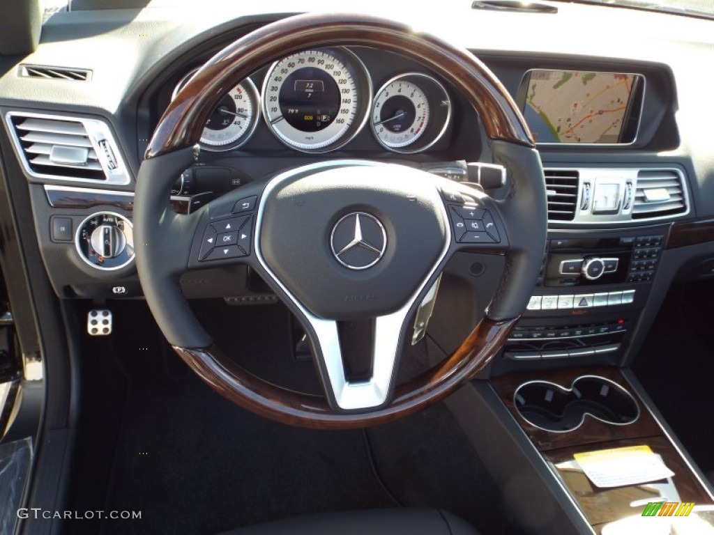 2014 E 550 Cabriolet - Black / Black photo #7