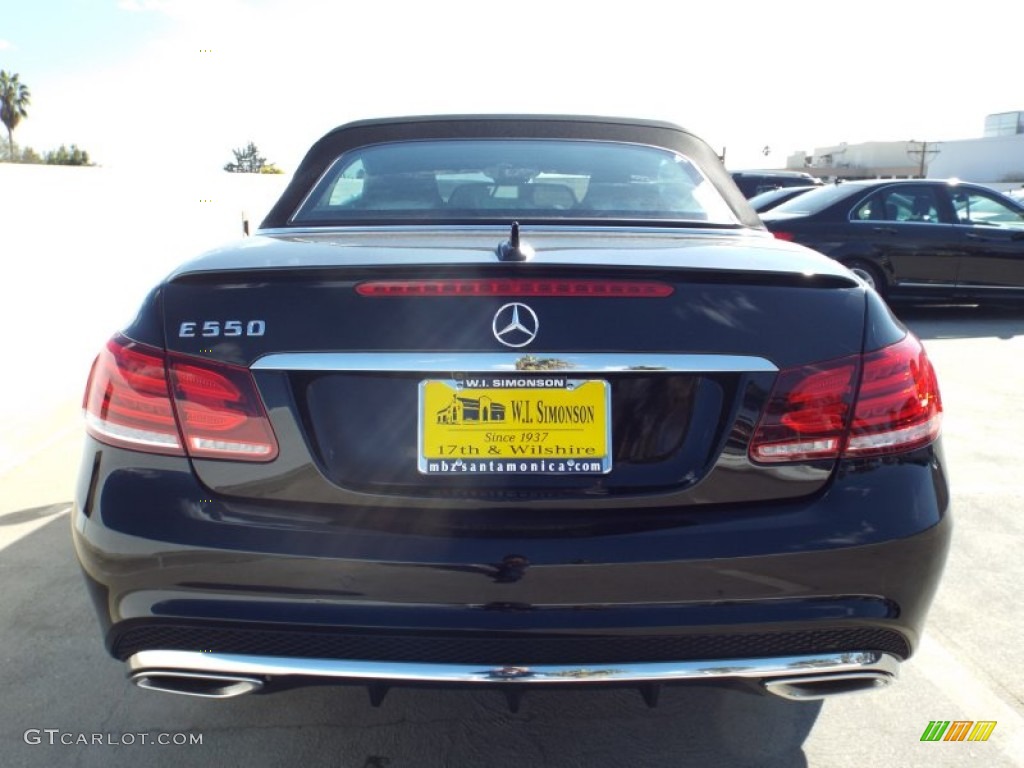 2014 E 550 Cabriolet - Black / Black photo #9