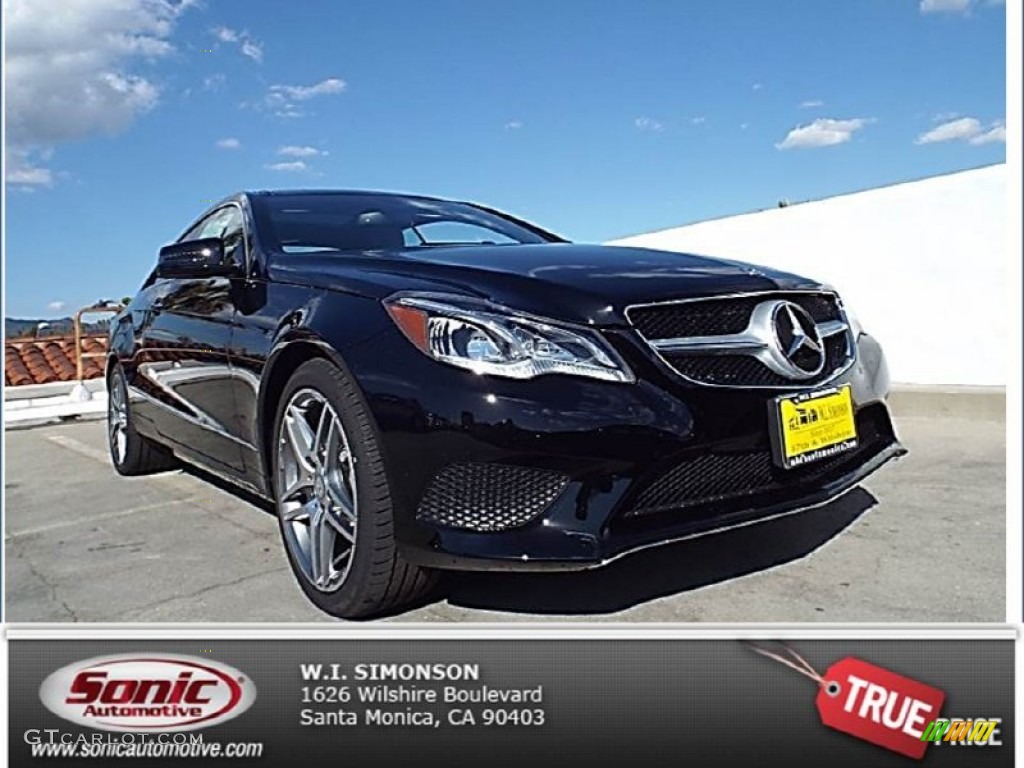 2014 E 350 Coupe - Black / Black photo #1
