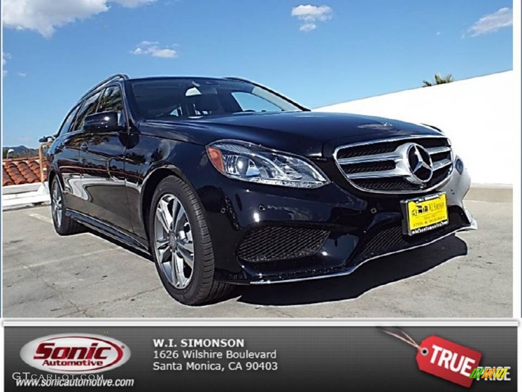 2014 E 350 4Matic Sport Wagon - Black / Black photo #1