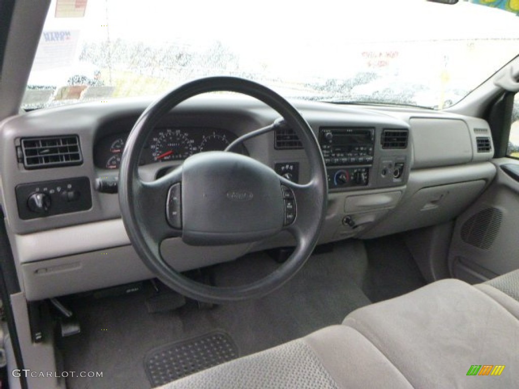 2001 F250 Super Duty XLT SuperCab 4x4 - Silver Metallic / Medium Graphite photo #9