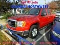 2009 Fire Red GMC Sierra 1500 SLE Crew Cab  photo #1