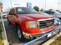 2009 Fire Red GMC Sierra 1500 SLE Crew Cab  photo #2