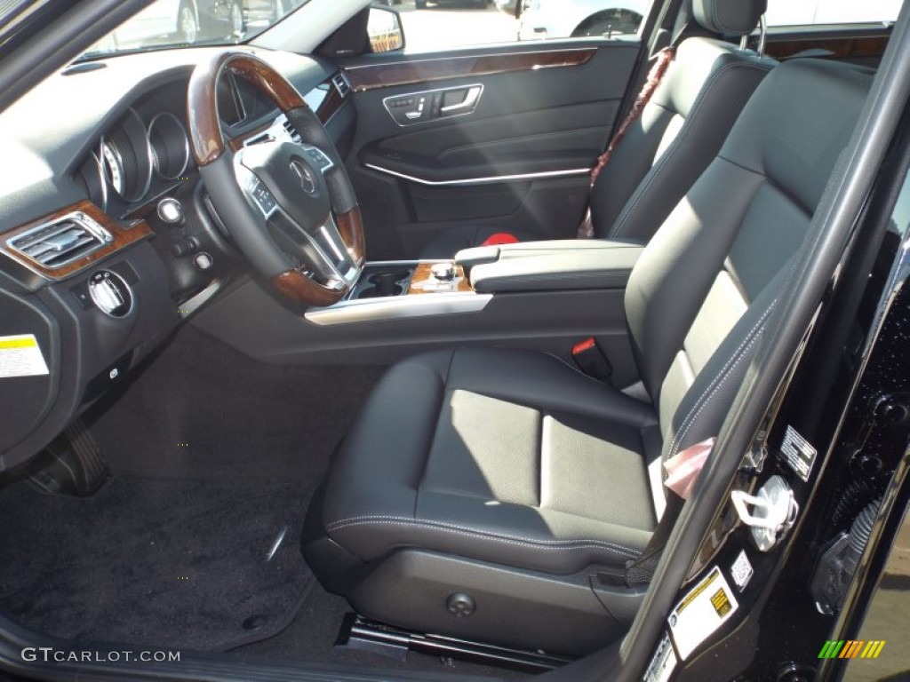2014 E 350 4Matic Sport Wagon - Black / Black photo #7
