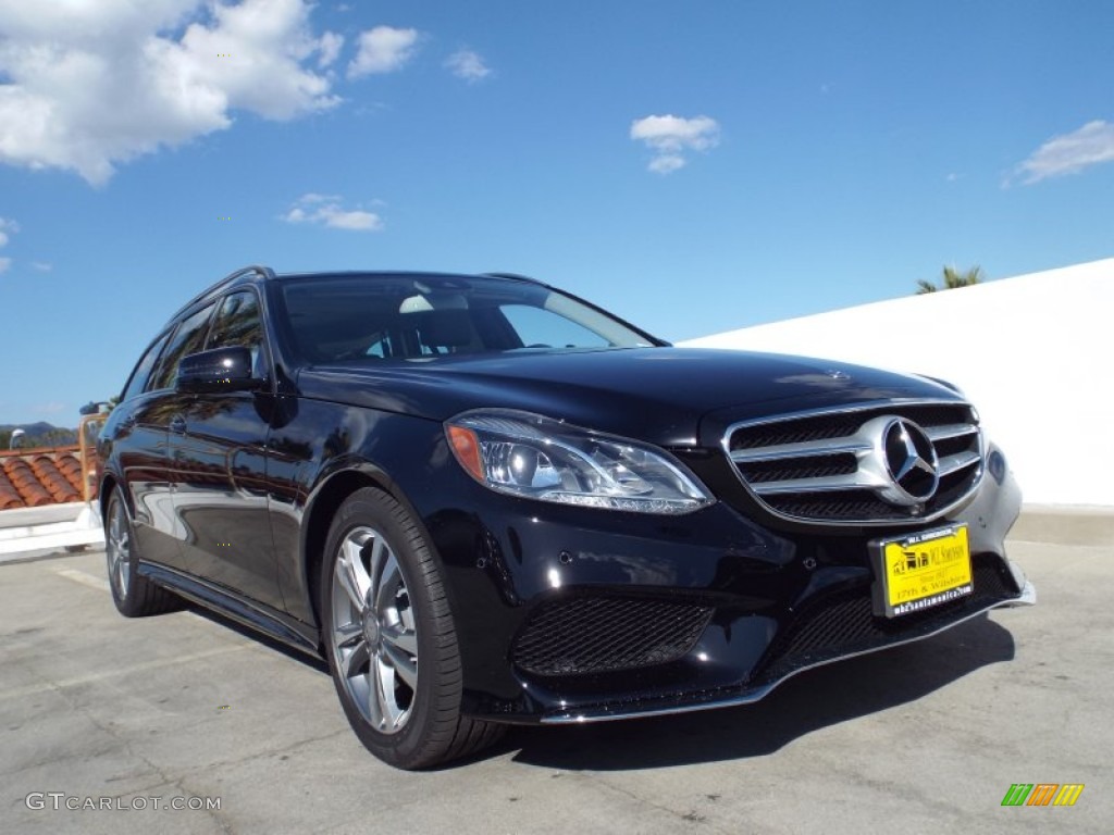 2014 E 350 4Matic Sport Wagon - Black / Black photo #11