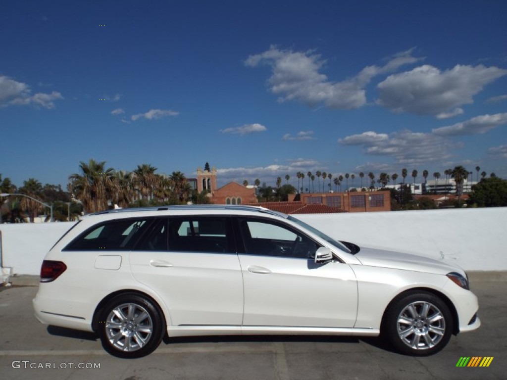 2014 E 350 4Matic Wagon - Diamond White Metallic / Black photo #3