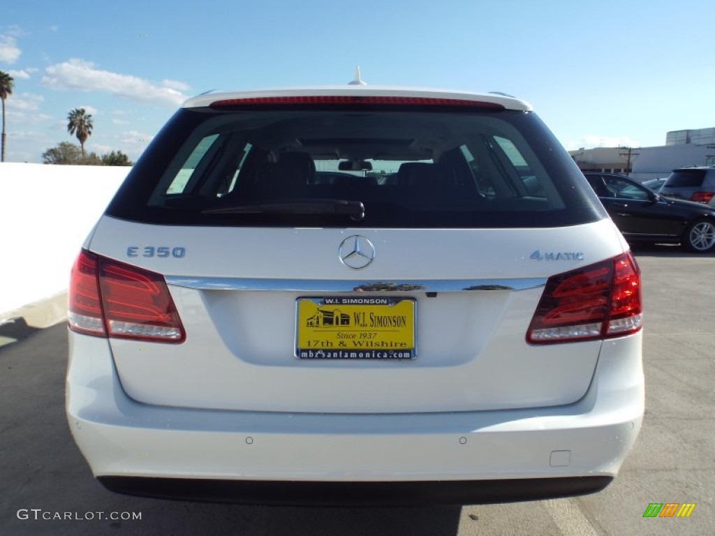 2014 E 350 4Matic Wagon - Diamond White Metallic / Black photo #5