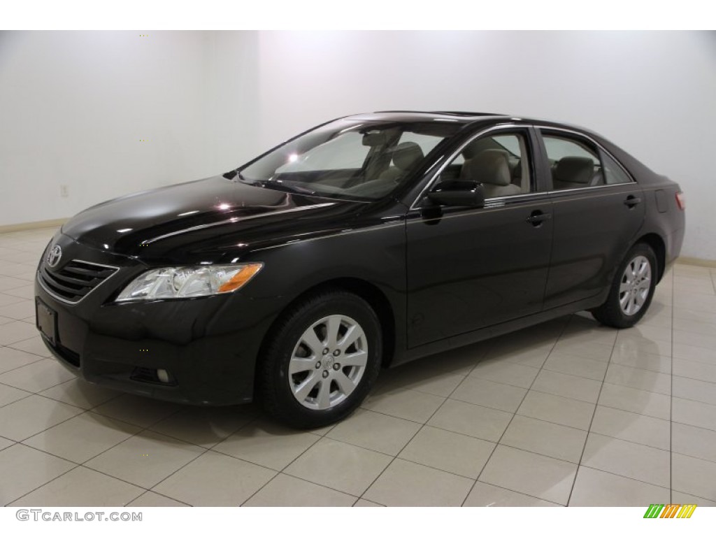 2007 Camry XLE - Black / Bisque photo #3