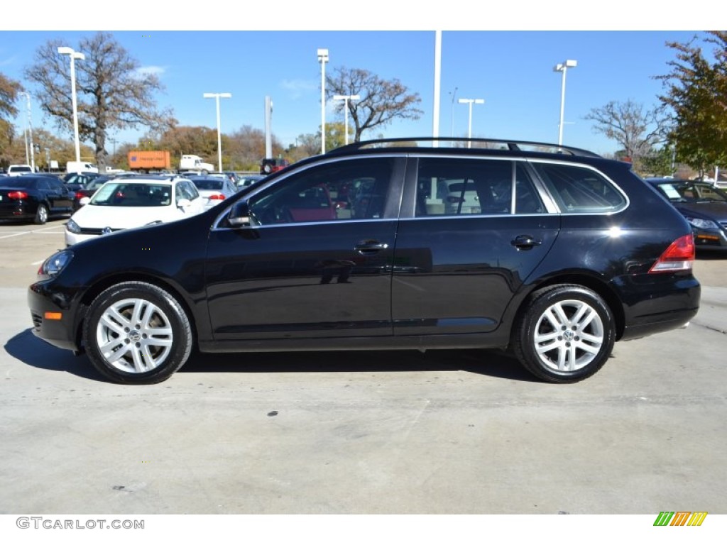 Black 2010 Volkswagen Jetta TDI SportWagen Exterior Photo #88542038