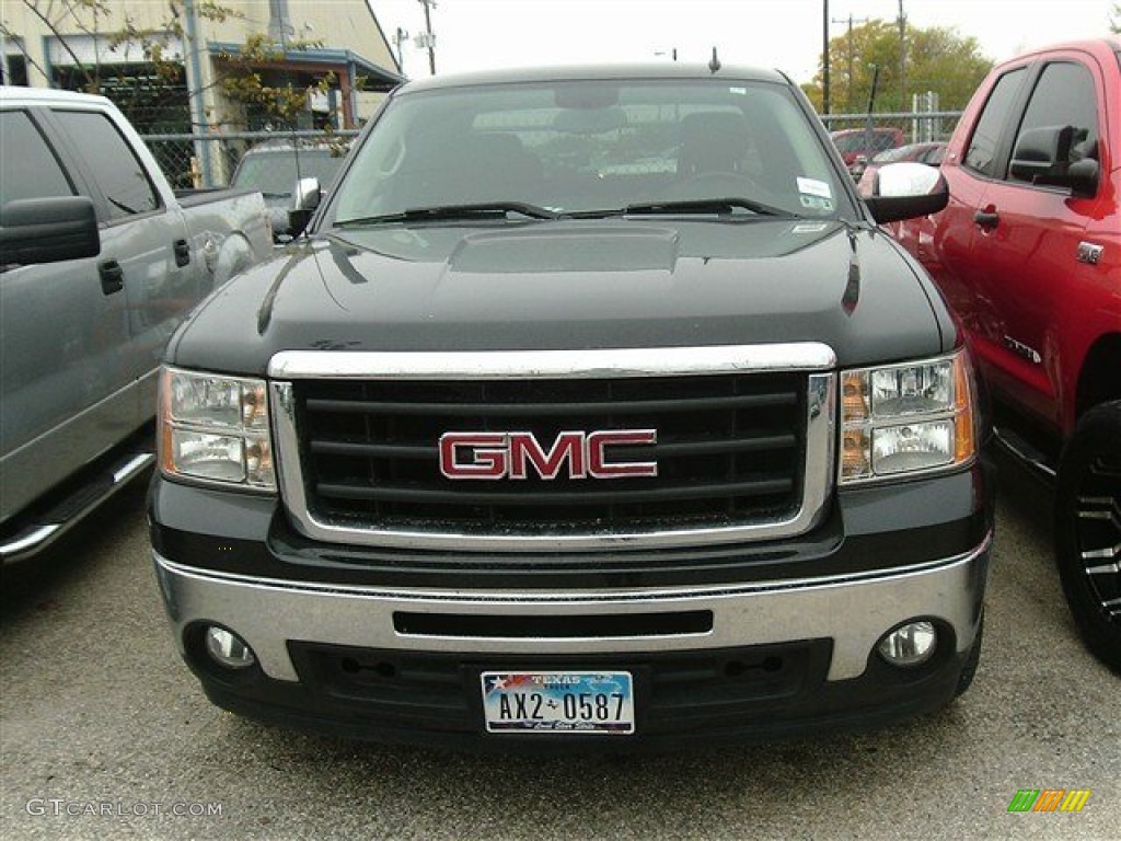 2010 Sierra 1500 SLE Extended Cab - Onyx Black / Ebony photo #1