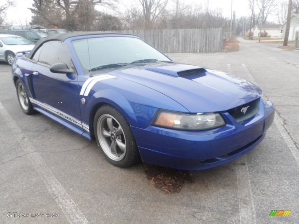 2004 Mustang GT Convertible - Sonic Blue Metallic / Medium Graphite photo #1
