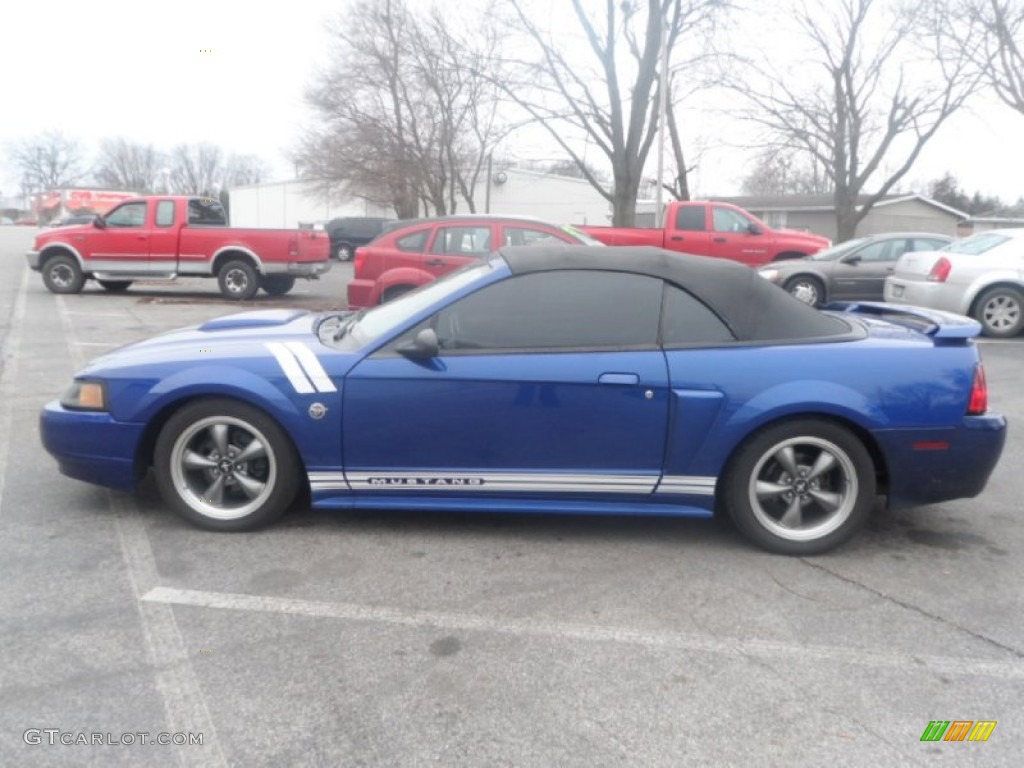 2004 Mustang GT Convertible - Sonic Blue Metallic / Medium Graphite photo #3