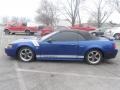 2004 Sonic Blue Metallic Ford Mustang GT Convertible  photo #3