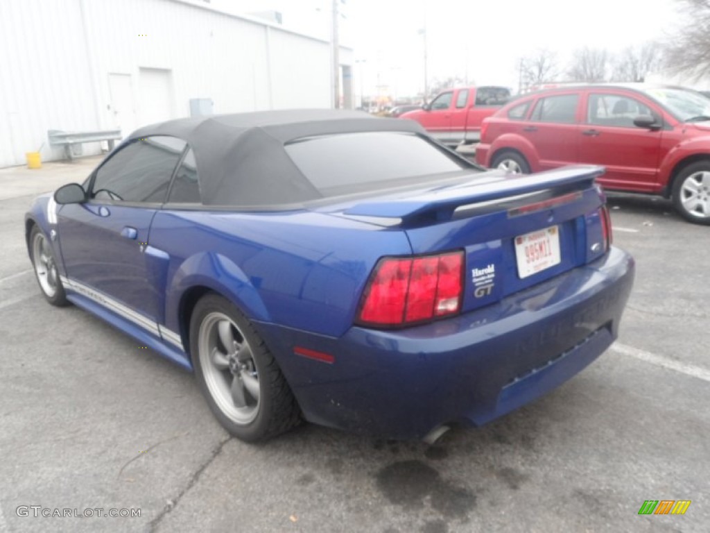 2004 Mustang GT Convertible - Sonic Blue Metallic / Medium Graphite photo #5