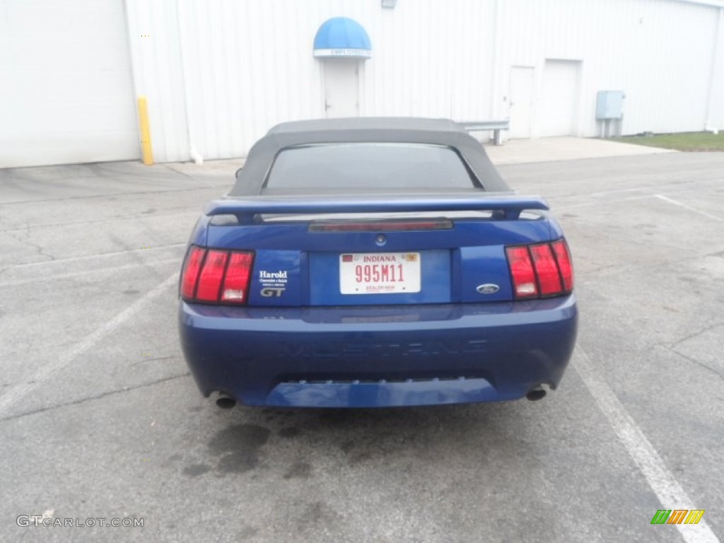 2004 Mustang GT Convertible - Sonic Blue Metallic / Medium Graphite photo #6