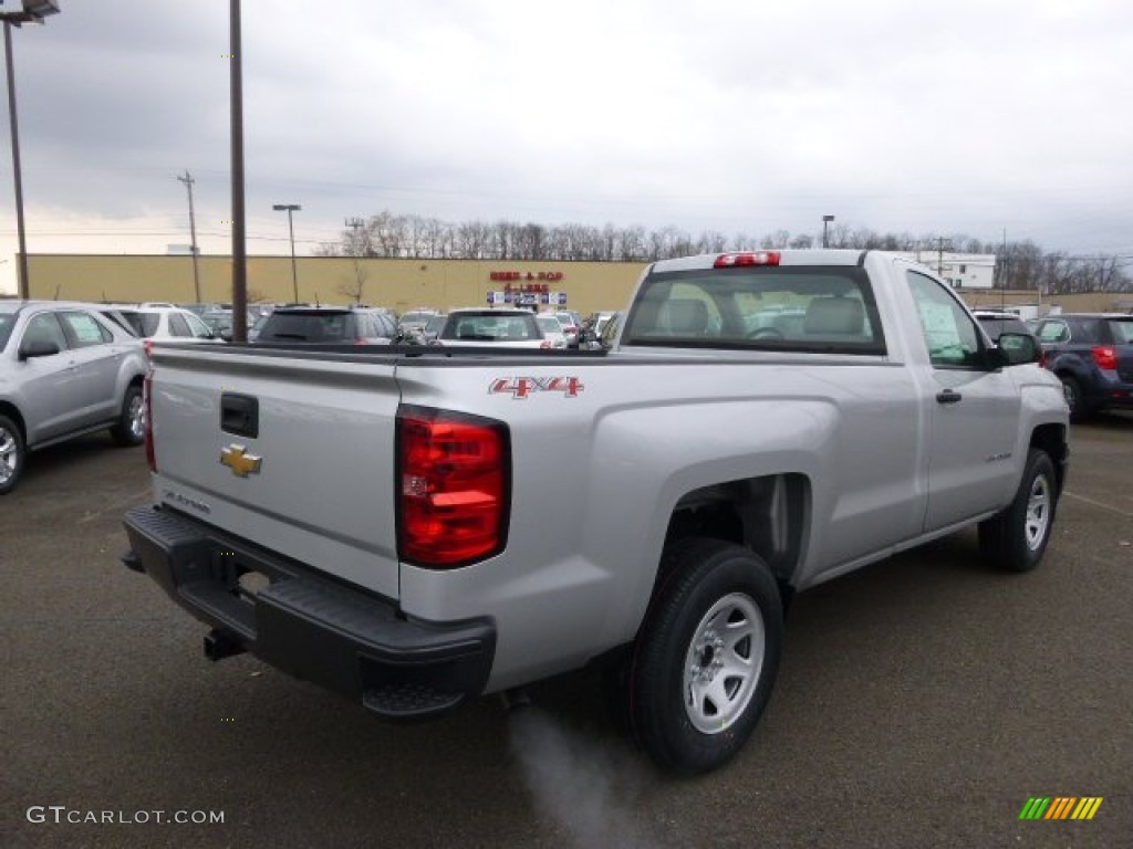 2014 Silverado 1500 WT Regular Cab 4x4 - Silver Ice Metallic / Jet Black/Dark Ash photo #5
